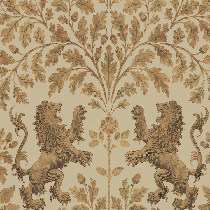 Cole & Son Boscobel Oak Metallic Gold-Oat 116-10037