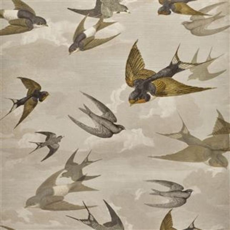 John Derian For Designers Guild Chimney Swallows Sepia PJD6003-03