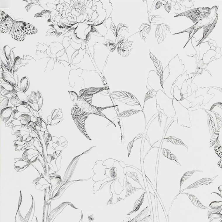 Designers Guild Sibylla Garden Black-White PDG721-01