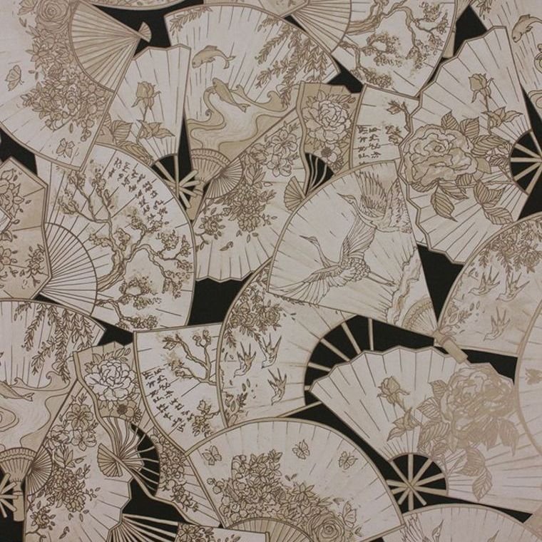 Matthew Williamson Fanfare Black-Cream-Gold W7146-05