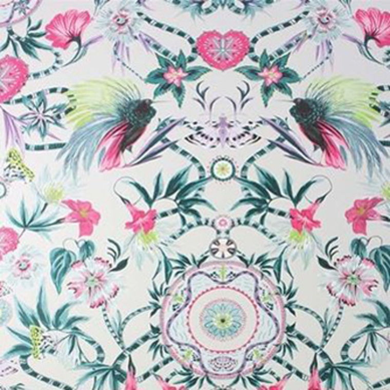 Matthew Williamson Menagerie Cerise-Teal W6950-01