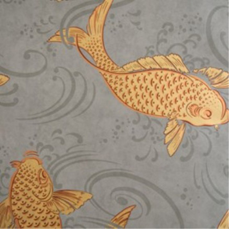 Osborne & Little Derwent Charcoal-Orange W5796-01