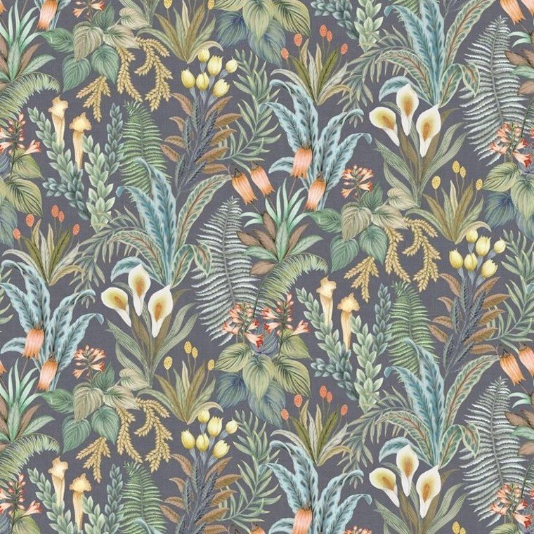 Osborne & Little Calla Lily Midnight W7812-02