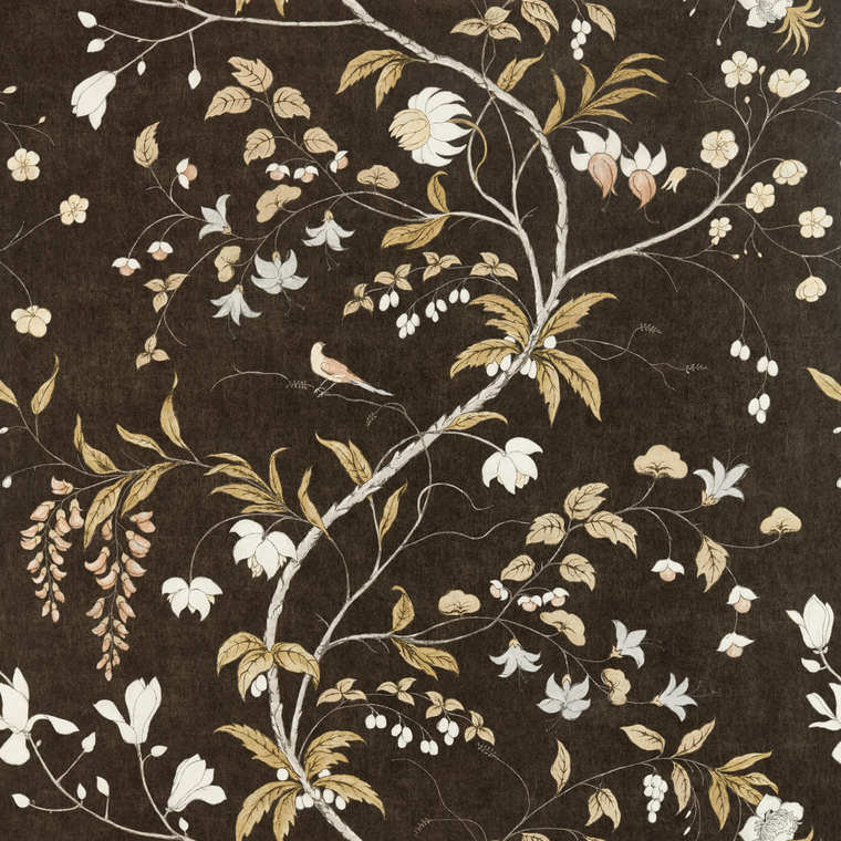 Zoffany Chambalon Trail Antique Gold-Vine Black 312850