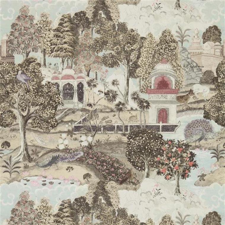Zoffany Peacock Garden Linen-Silver ZJAI311742