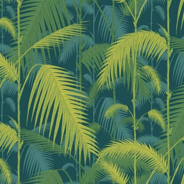 Cole & Son Palm Jungle Petrol-Lime 112-1002