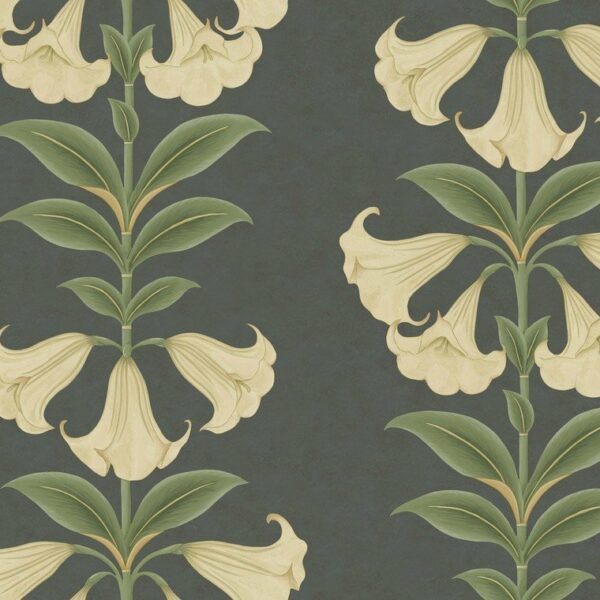 Cole & Son Angels Trumpet Cream-Olive-Charcoal 117-3006
