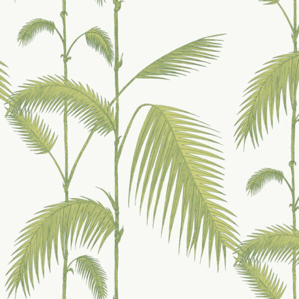 Cole & Son Palm Leaves Leaf Green-White 95-1009