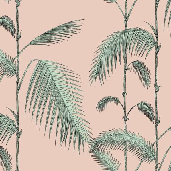 Cole & Son Palm Leaves Alabaster Pink-Mint 112-2005