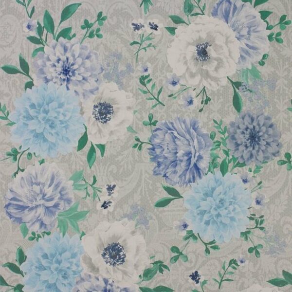 Matthew Williamson Duchess Garden Grey-Persian Blue-White W7147-05