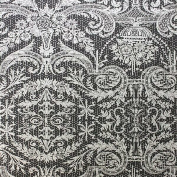 Matthew Williamson Orangery Lace Black-Metallic Silver W7142-02